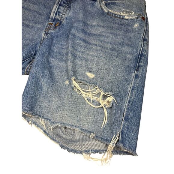 Abercrombie & Fitch Women’s 4 Ames Low Rise Slim Boyfriend Denim Jean Shorts - Picture 2 of 7